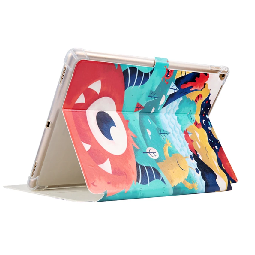 Чехол для ipad pro 12,9 A1670 A1671, тонкий чехол с цветным принтом и откидной крышкой-подставкой для ipad pro 12,9 A1584 A1652, умный чехол+ ручка