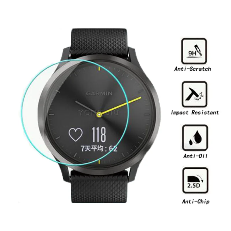 Закаленное стекло для защиты экрана Garmin Vivomove HR защитная пленка Взрывозащищенная