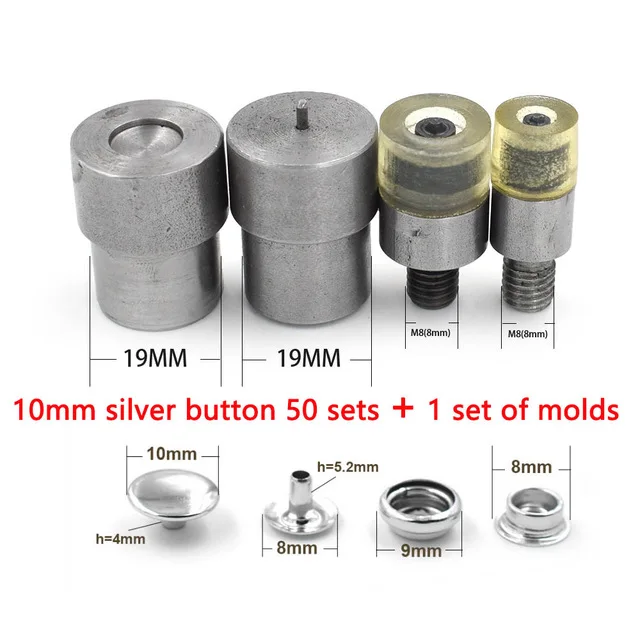 Металлические защелки устанавливаемые инструменты застежка с заклепками