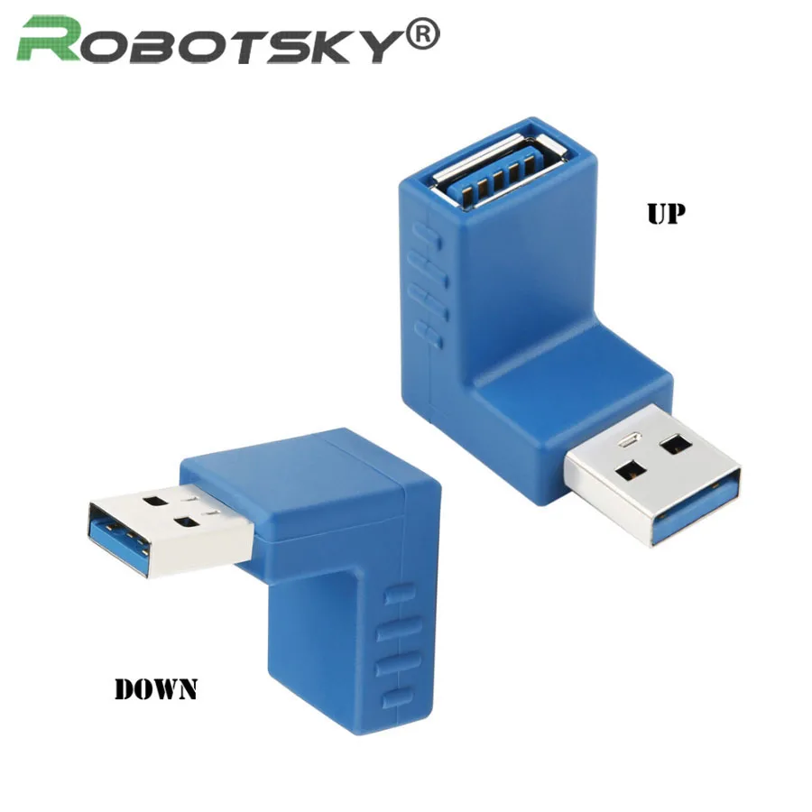 Удлинитель для кабеля USB 3 0 90 градусов переходник разъем удлинитель папа AM мама AF