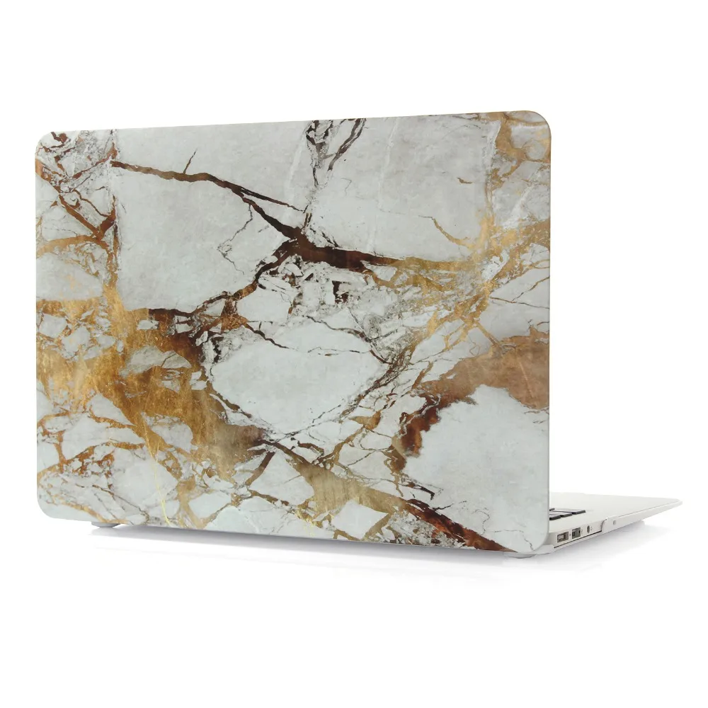 Твердый чехол с мраморным рисунком и накладка на клавиатуру для Macbook Pro 13 3 15 4 Retina 12
