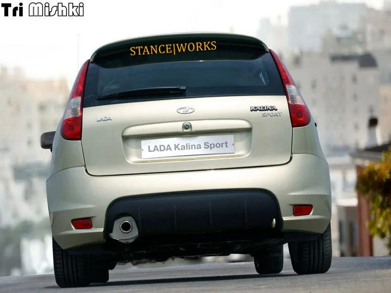 Tri mishki 7,5x58 см забавные автомобильные наклейки со словами stance work виниловые наклейки аксессуары наклейка на автомобиль HZX502