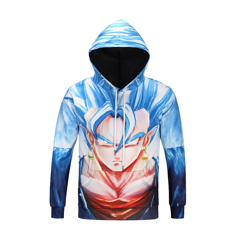 Принтом из мультфильма Жемчуг дракона супер сын Goku vegeta Vegetto Gogeta толстовки Saiyan 3D