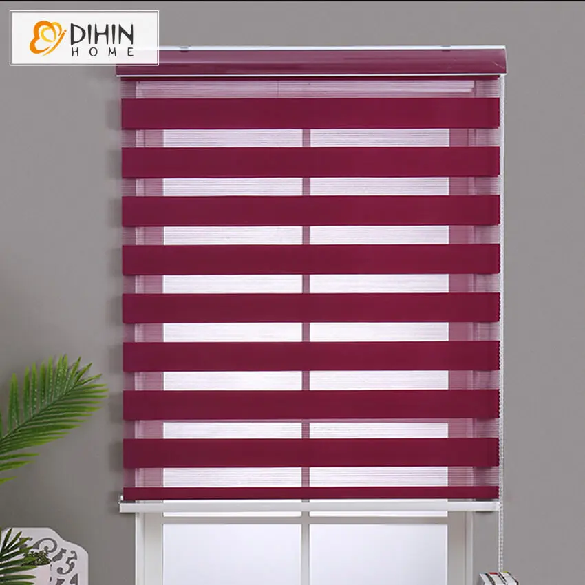 

New Arrival High Quality 15 Colors Customized Zebra Blinds Rollor Blind Curtain Easy To Install Curtains