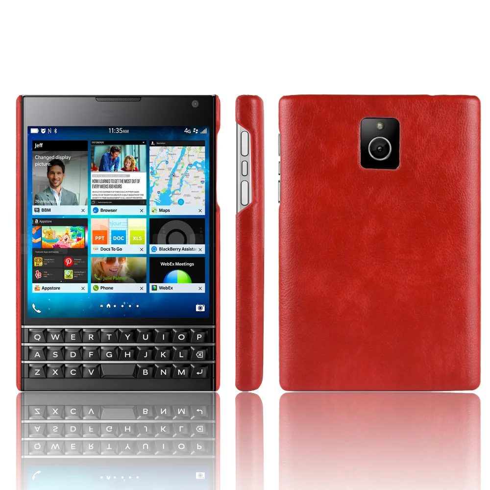 Ультра тонкие чехлы для Blackberry Passport Q30 чехол личи Кожа шаблон PU кожа и PC Обложка