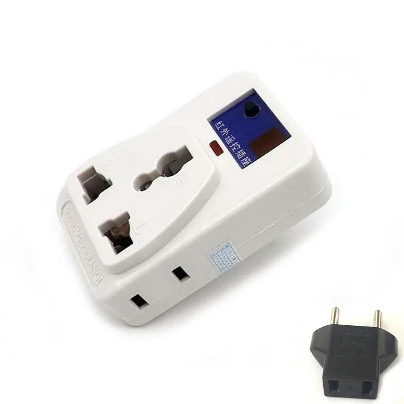 

AC 110V 220V Power Energy Saving IR Infrared Wireless Remote Control Outlet Universal Plug ON/OFF Switch Socket Adapter