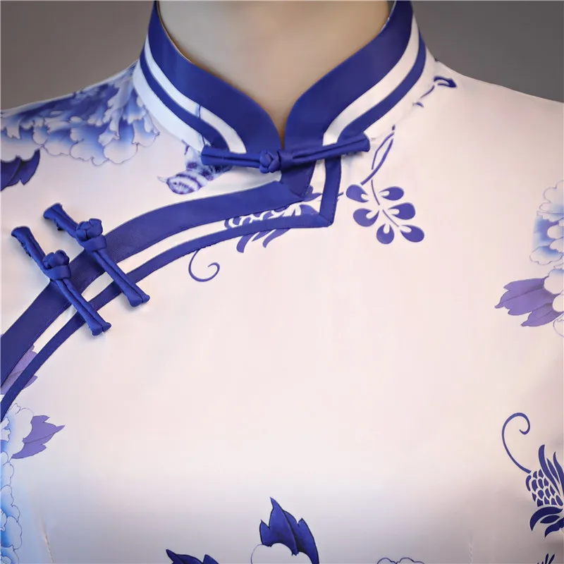

Chinese Traditional Middle Dress Women's Silk Cheongsam Size M-3XL