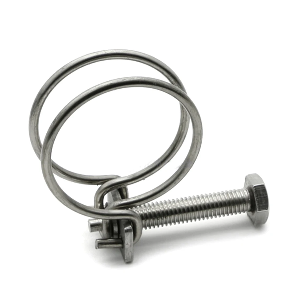 5 шт. сверхмощные двухпроводные шланговые зажимы из Нержавеющей Стали