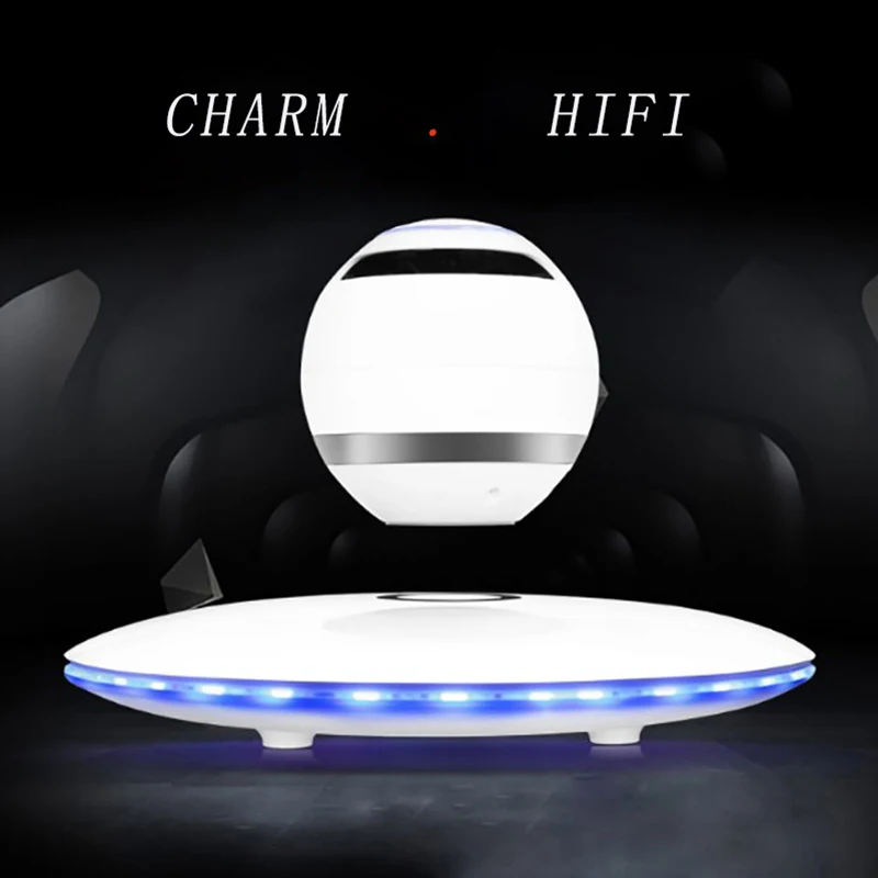 Умная Bluetooth колонка оригинальная магнитная технология подвески 360 градусный звук