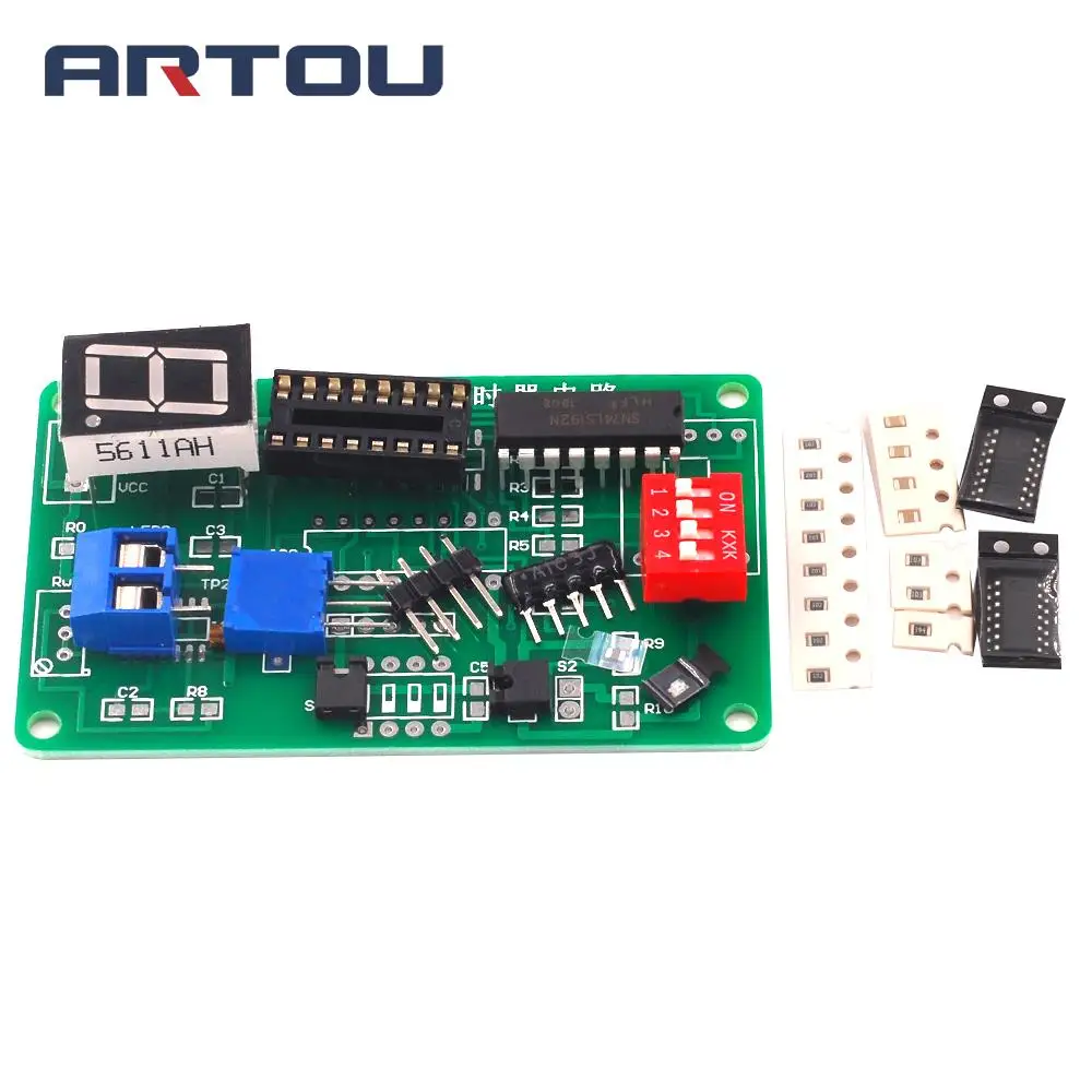 Набор схем цифрового таймера 74LS192 набор электроники с моделированием для