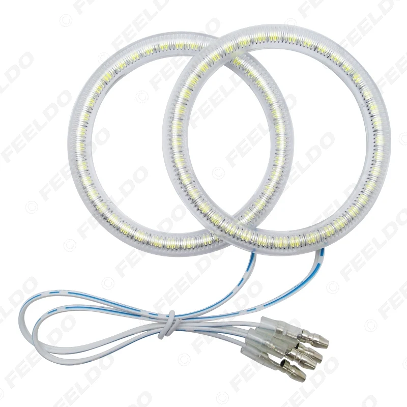 FEELDO 1 комплект авто 3528 SMD ангельские глазки светильник Halo Ring Для Nissan Infiniti на голову