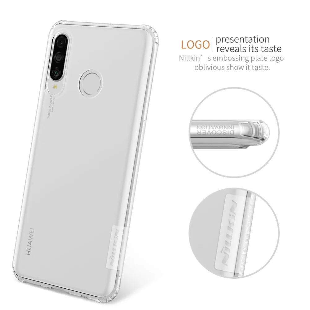 Чехол Nillkin из ТПУ для Huawei P30 Lite силиконовый чехол прозрачный мягкий