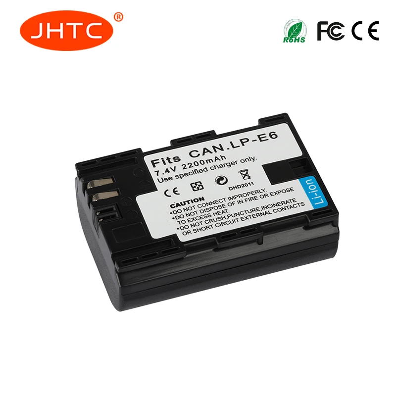 

LP-E6 LP-E6N Camera Battery 2200mAh For Canon EOS 5DS 5D Mark II Mark III 6D 7D 60D 60Da 70D 80D DSLR EOS 5DSR LP E6