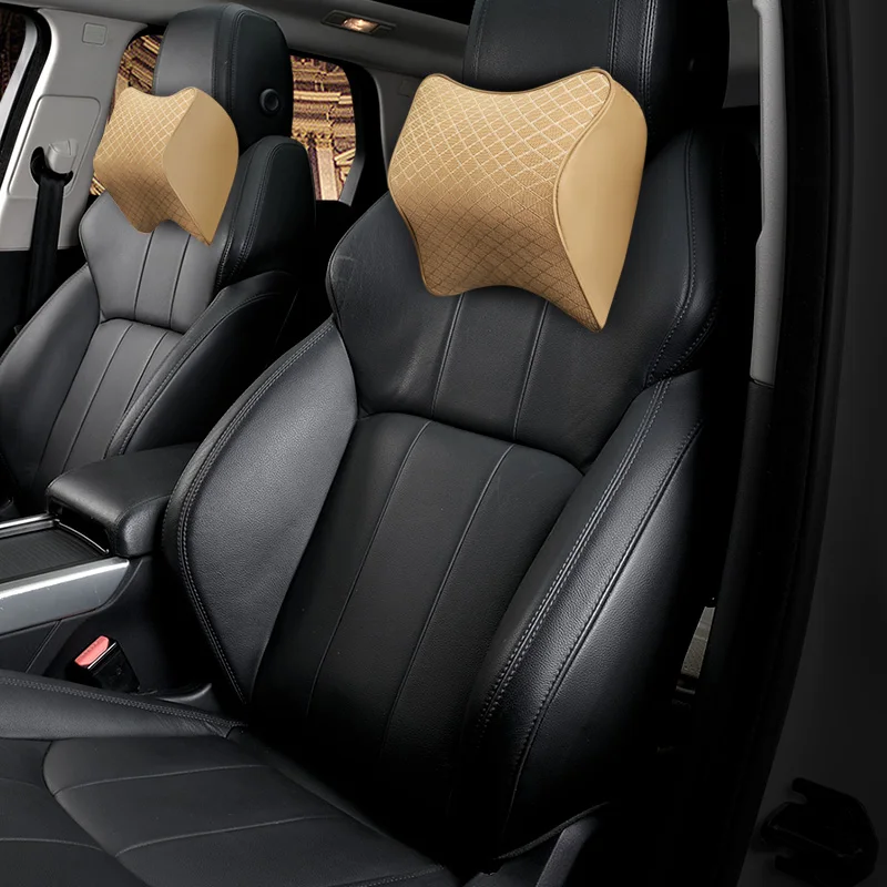 2 PCS Neck Pillow Support Car Seat For Driving Travel Memory Foam Headrest WearResistant Breathable Fine Work |