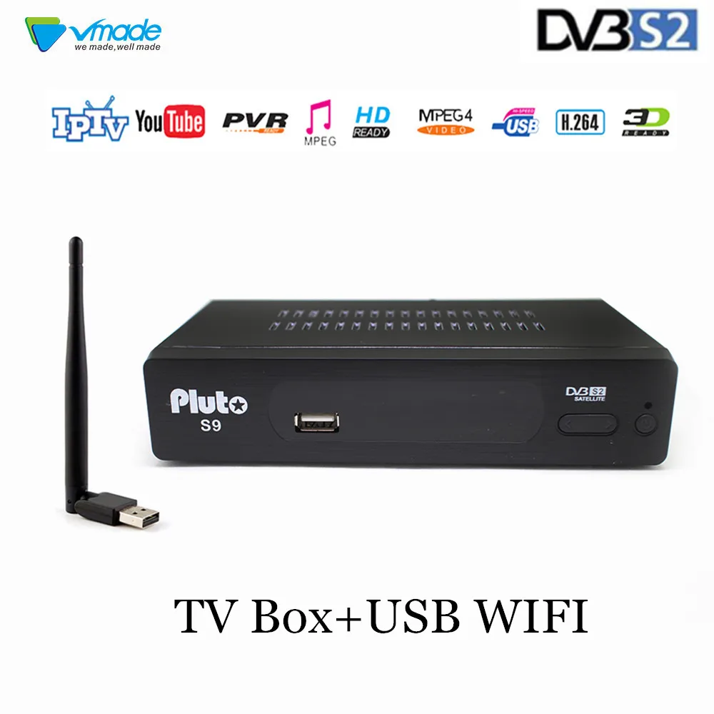 Vmade полностью HD цифровой DVB S2 спутниковый ТВ приемник тюнер Поддержка CCCAM YouTube H.264