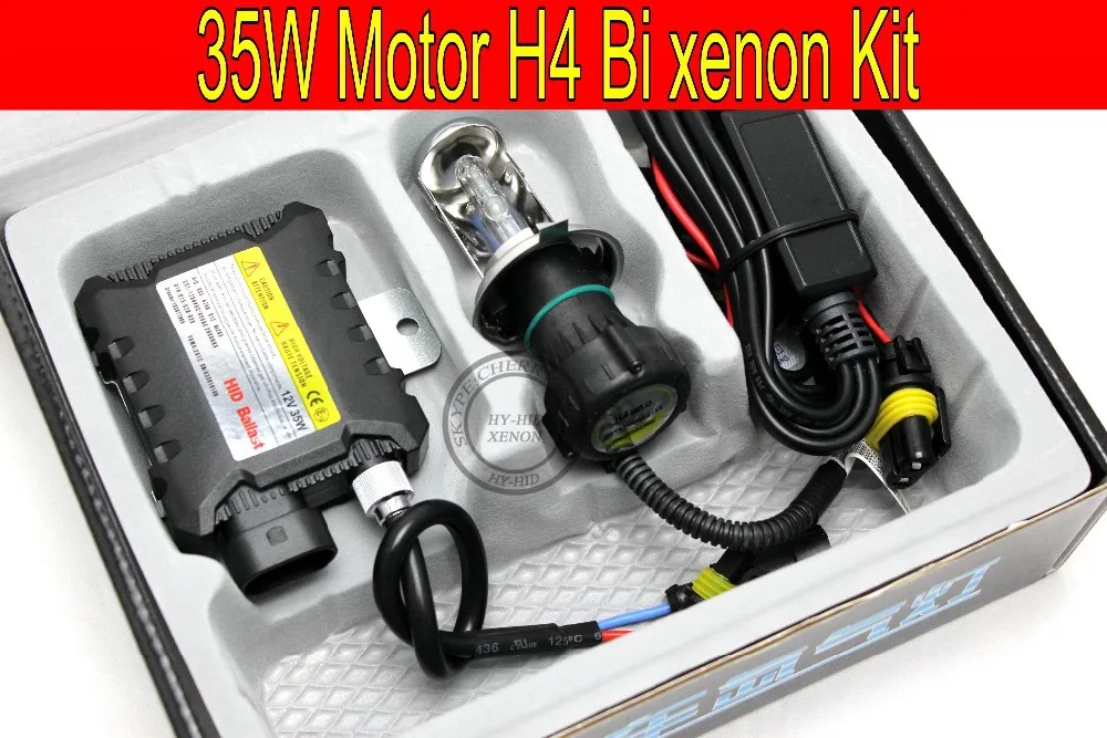 Бесплатная доставка 1 комплект 35 Вт H4 би для переоборудования ксенона HID/ксенон