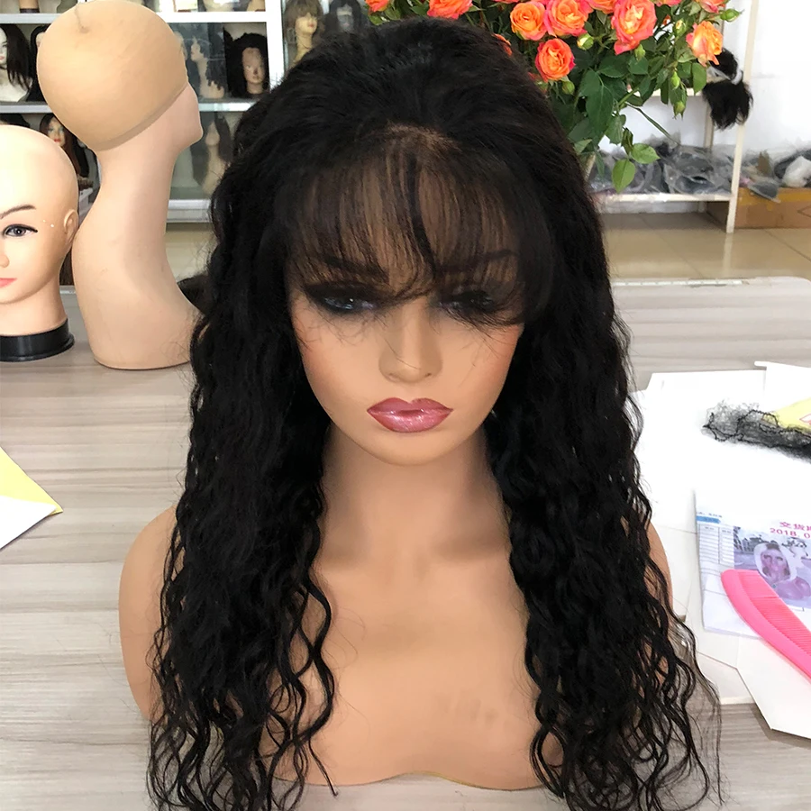 Парики из кудрявых бразильских человеческих волос Remy 13*4 парик на сетке спереди с