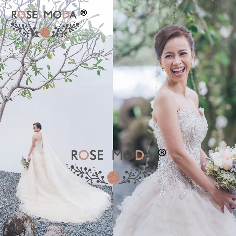 Rose Moda Роскошный Кристаллический Вышитый Бисером Корсет Шнурка Свет Шампанское