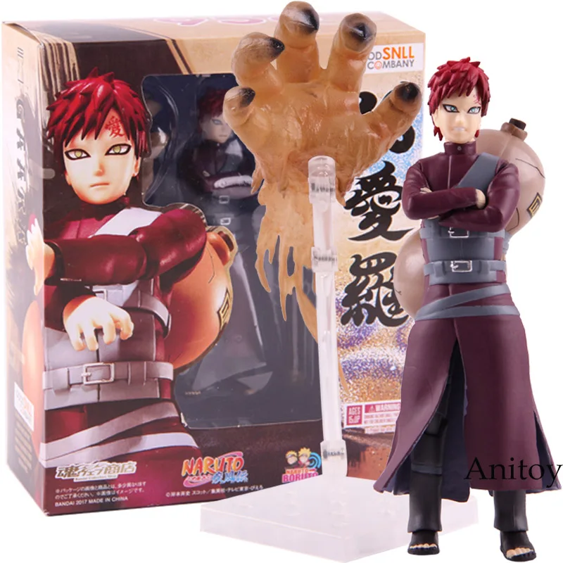 S.h. Figuarts Naruto шиппууден Наруто фигурку Гаара ПВХ, Коллекционная модель, игрушка - Цвет: with box