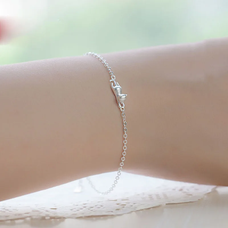 Дропшиппинг 2016 новое поступление Серебряный котенок Очаровательная подвеска