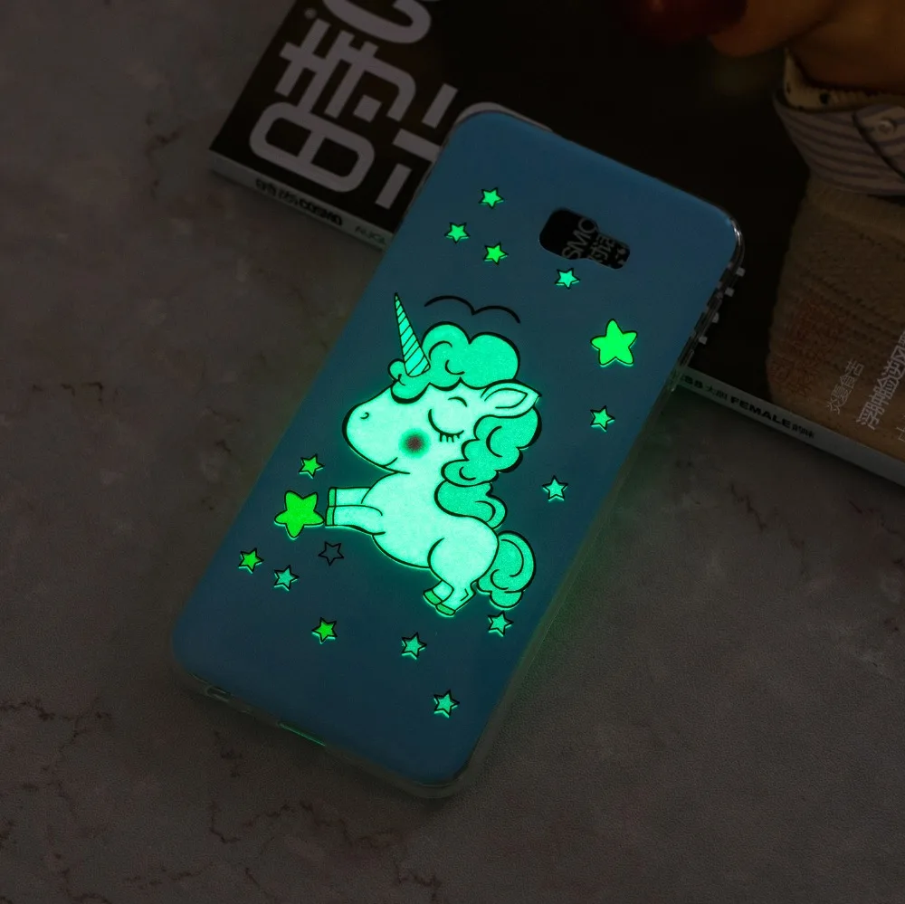 Для sony XZ3 Galaxy A7 A9 J4 Prime J6 плюс 2018 череп светящийся мягкий чехол из термопластичного