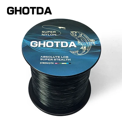 Black GHOTDA нейлоновая леска из мононити 1000 м 2-13 кг из японского материала - Цвет: Black