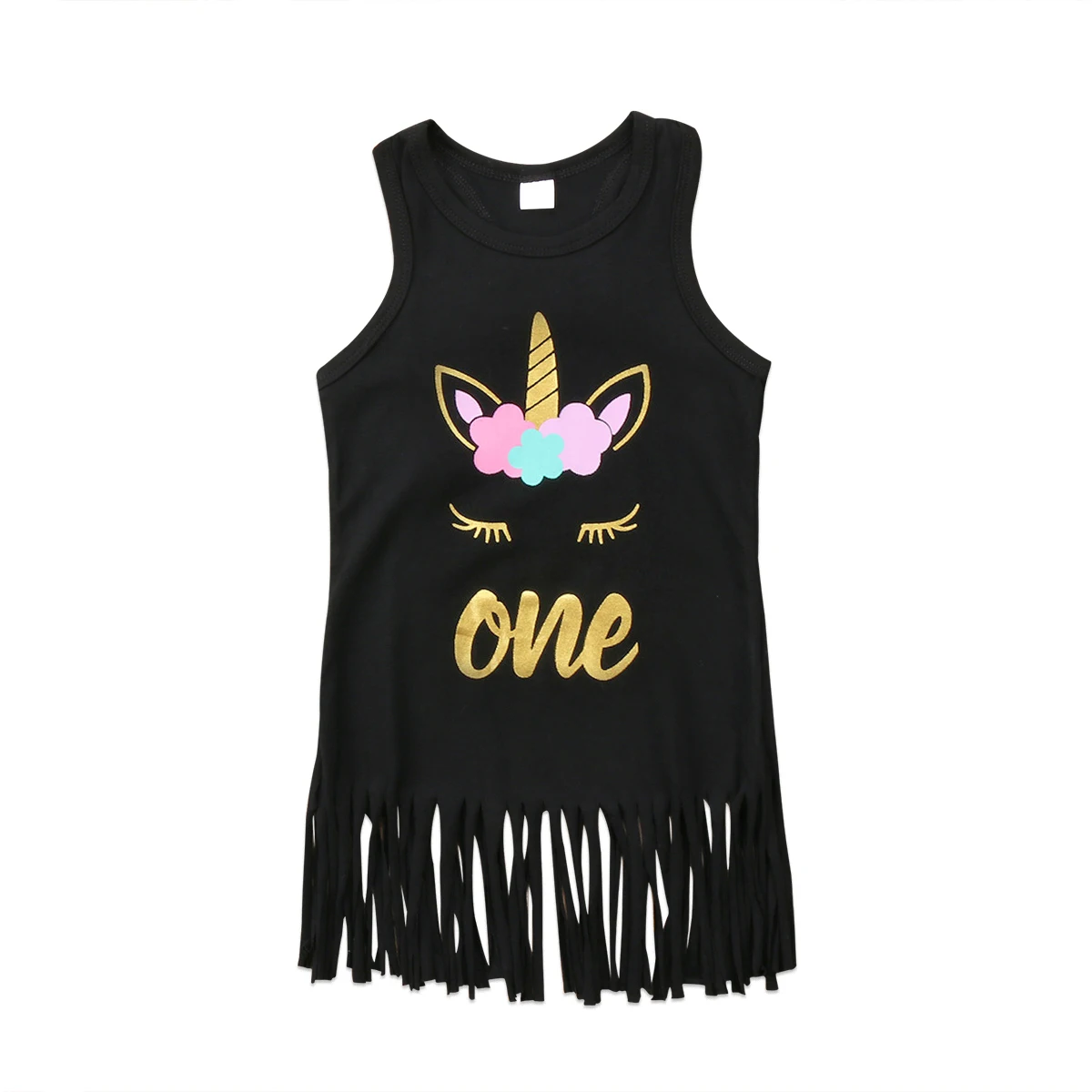 pudcoco Newest Arrivals Hot Infant Newborn Toddler Kids Baby Girls Unicorn Dresses Clothes Party Pageant Lucky Child Dress 1-6T | Детская
