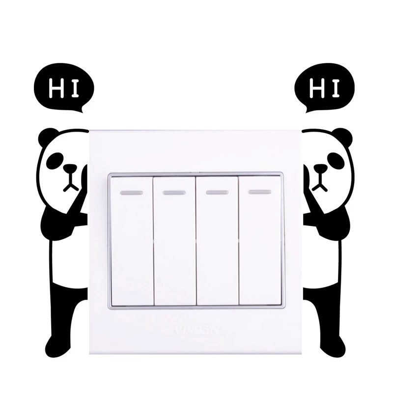 Горячее предложение 2018 новые милые переключатели панели наклейки мультфильм