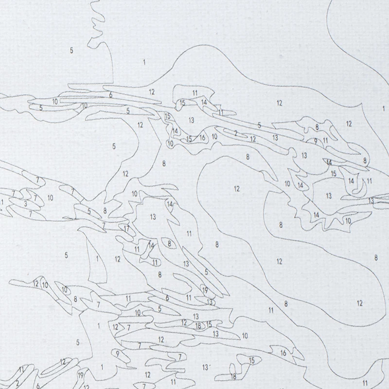 Окраски Краски Раскраска по номерам посылка декорации DIY акрилового холста
