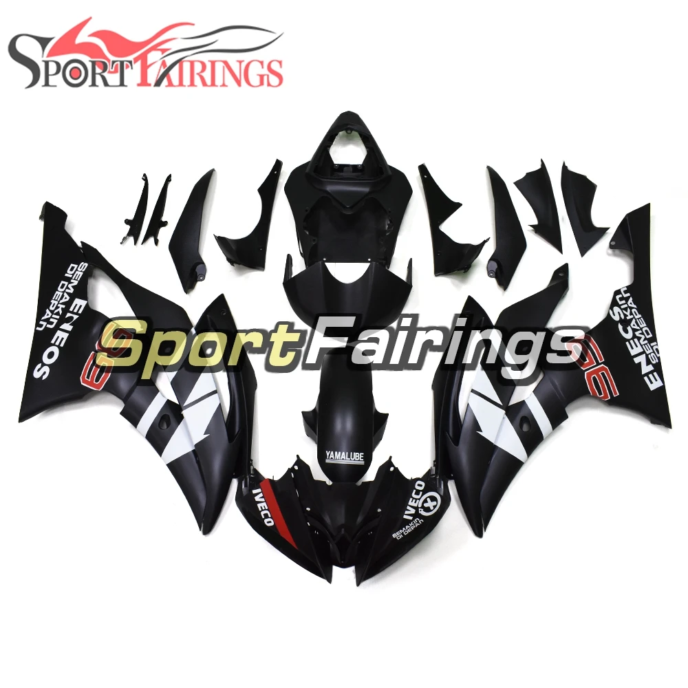 

Matte Black Injection Fairings For Yamaha YZF600 R6 08 09 10 11 12 13 14 15 Year 2008 - 2016 Plastic ABS Fairing Kit Cowlings