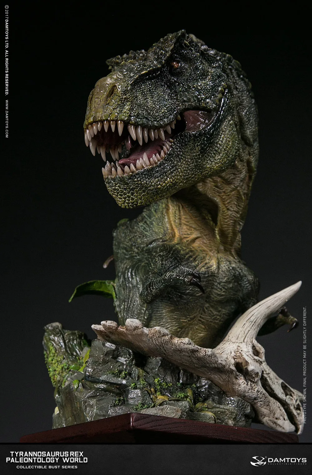 Коллекция статуй из мультфильма DAMTOYS MUS001A/MUS001B Tyrannosaurus T-Rex Bust PolyStone