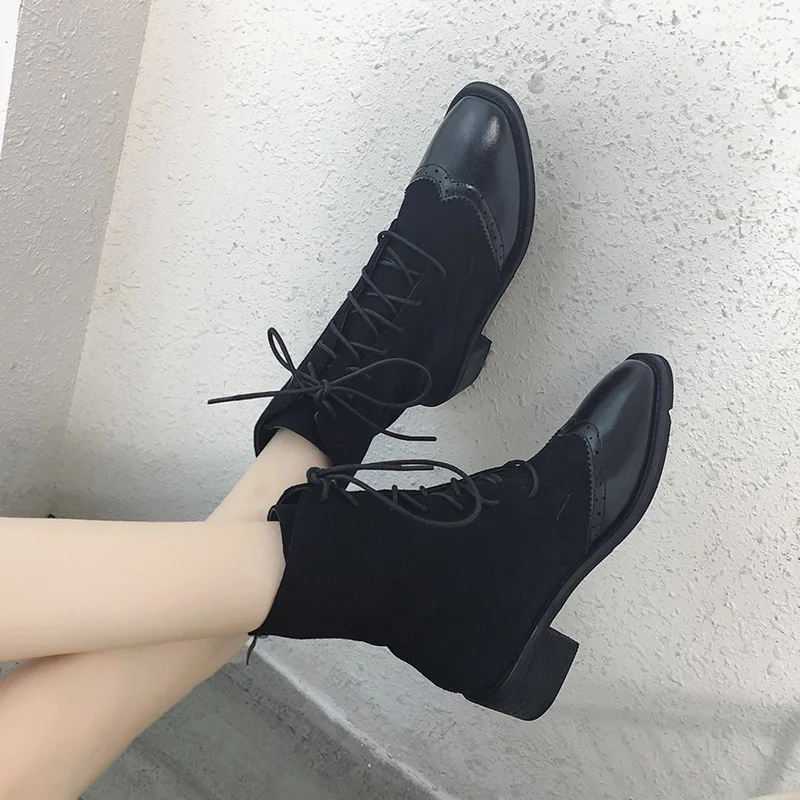 Женские зимние теплые ботильоны высокие удобные женские ботинки из