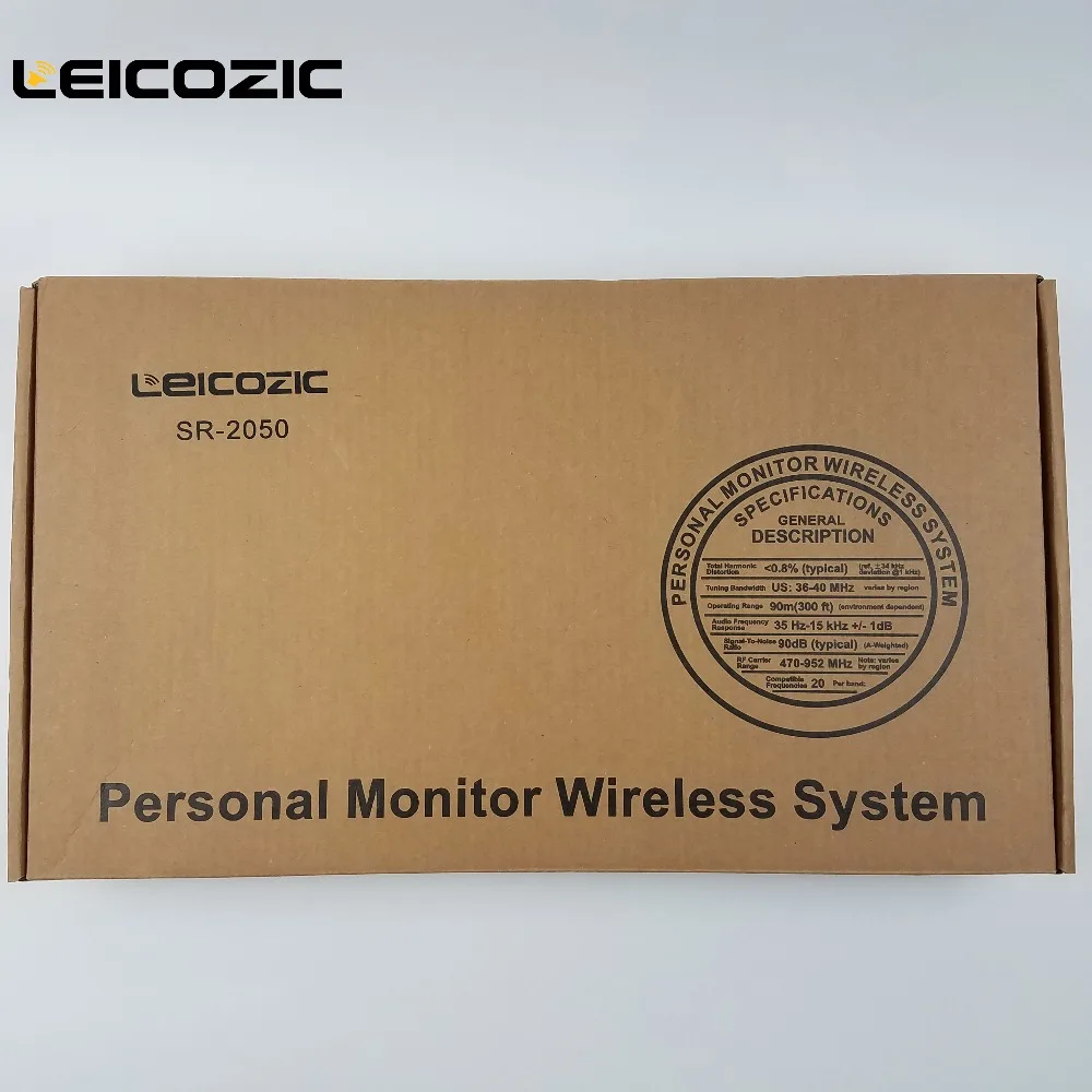 Leicozic SR2050 IEM профессиональные UHF беспроводные наушники в ухо монитор система 3 шт.