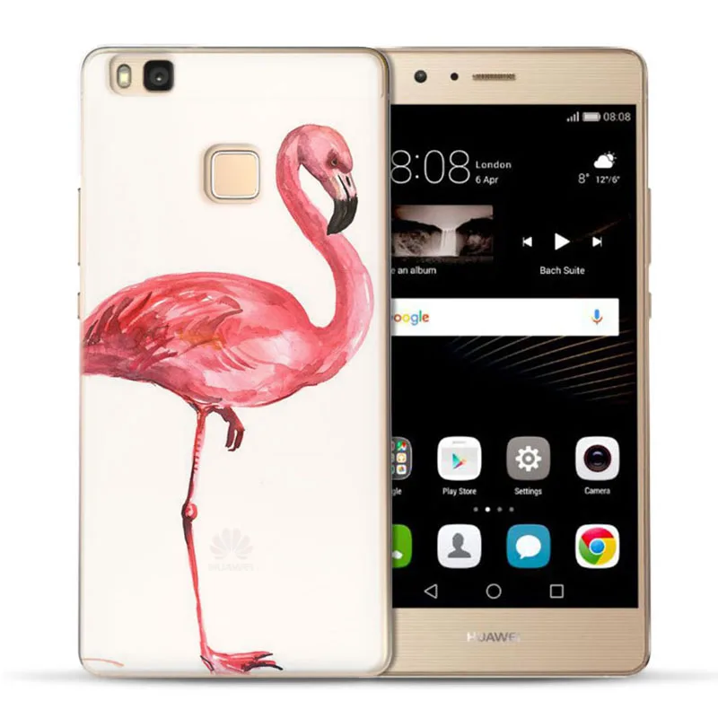 MLCRIYG мягкий чехол для телефона Huawei P9 Lite/P8 Lite/P10 Lite ТПУ с цветными пламени птица в