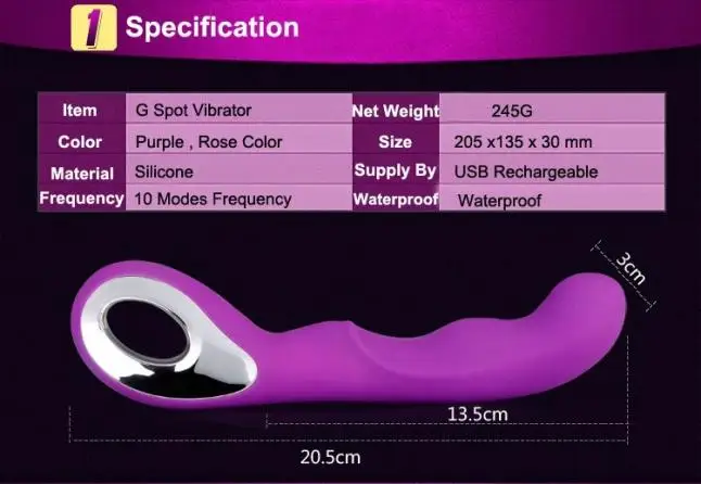 USB зарядка 10-частотный силиконовый вибратор G-Spot ультра Реалистичная новая