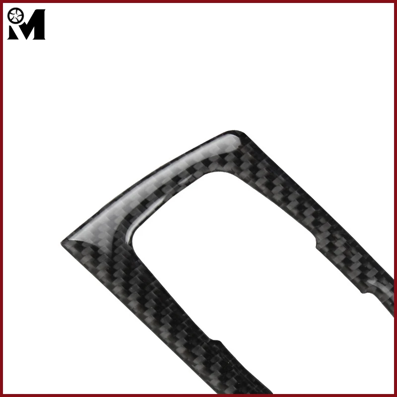 Карбоновая вставка для декоративной рамки переключателя фар автомобиля, интерьерная накладка на приборную панель для BMW F30 F34.