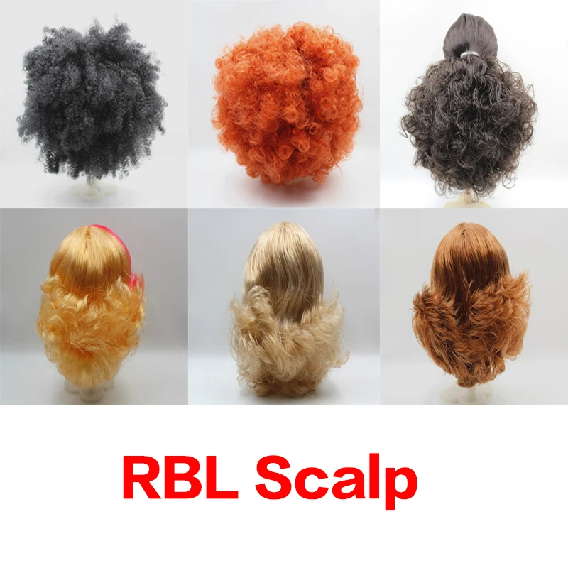 RBL кожа головы Blyth шарф для куклы Wig включает в себя жесткий Dome86|blythe doll|scalp blythedoll blythe