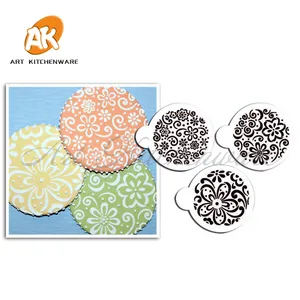 Трафарет для украшения цветочного торта, трафарет для выпечки конфет, трафарет, помадка, инструменты для тортов кондитерские изделия, набор форм