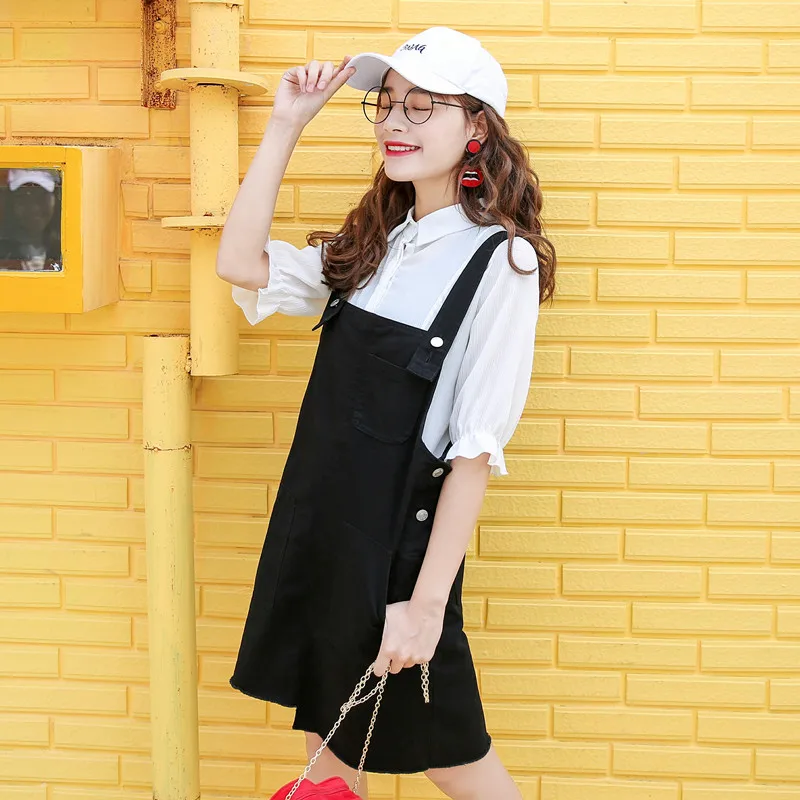 Винтажные Платье черного цвета 2017 тонкий сладкий Jeans платье женщины промывают