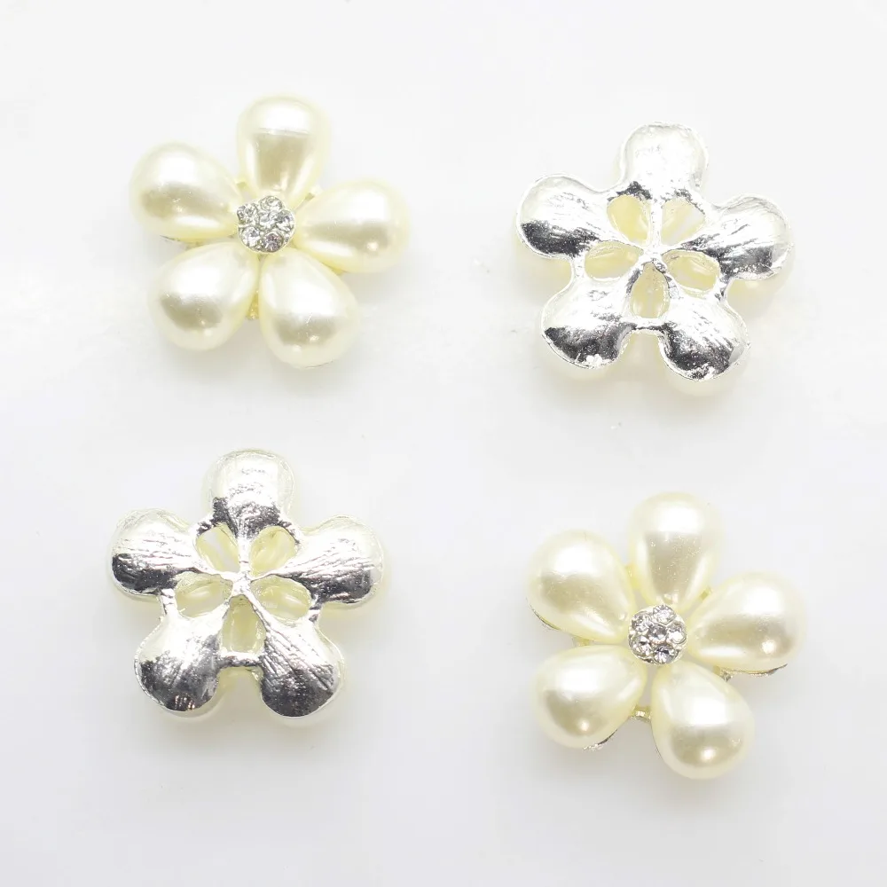 Жемчужные пуговицы в форме цветка 22 мм 10 шт./компл. | Дом и сад