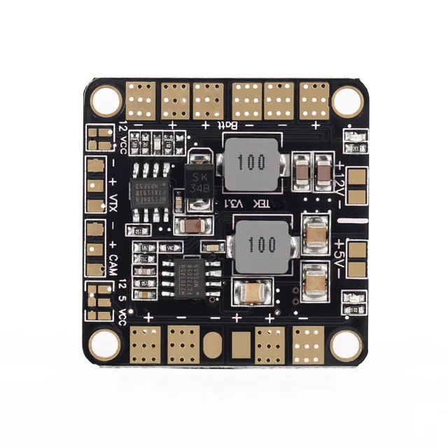 Мини блок питания распределительная плата PDB с BEC 5V & 12V для FPV QAV250 ZMR250 Мультикоптер