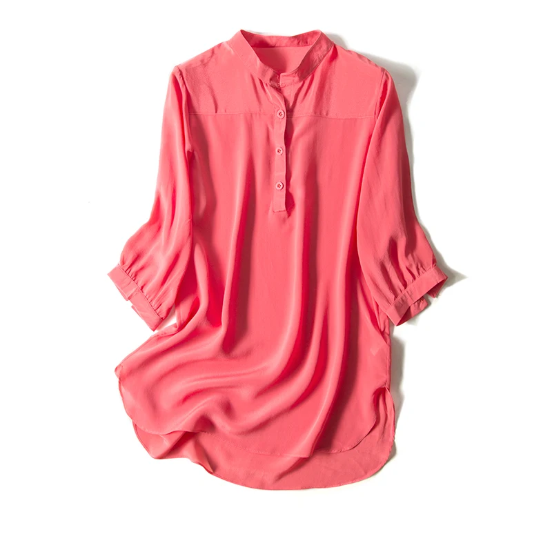 Блузка женская из 100% натурального шелка с рукавом 3/4 19 мм|silk blouse women|silk blouseblouse women |