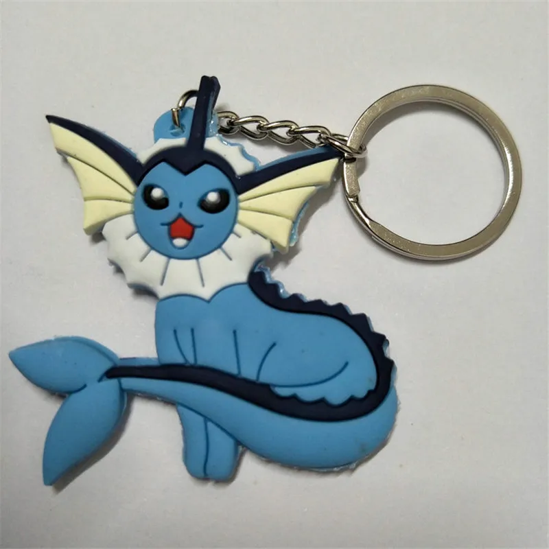 Игрушки из ПВХ для ключей Evee Figures брелок с мультипликационным принтом Jolteon Flareon
