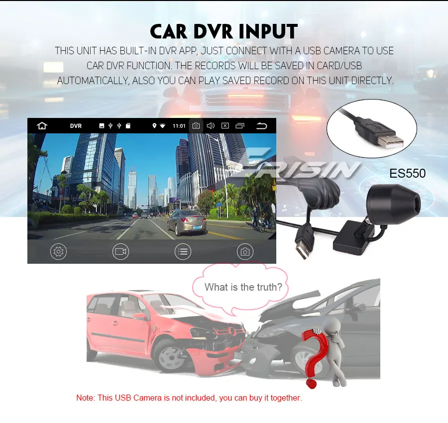 Erisin ES4970U " двойной Din DAB+ Android 9,0 Авторадио gps WiFi DVB-T2 OBDII Bluetooth Navi 4G RDS
