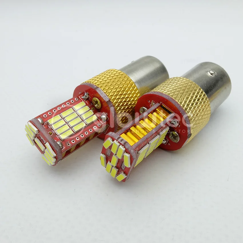 10 шт. BA15S BA15D P21W 33smd 4014 S25 1156 Автомобильные светодиодные задние противотуманные