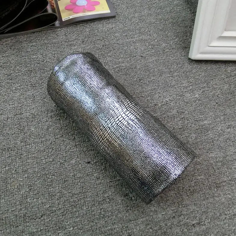 snake Silver Зимние, Осенние, женские меховые леггинсы, штаны, супер светильник, облегающие, премиум, мягкие, тянущиеся, с карманами, штаны, зимние, меховые, для женщин - Цвет: snake Silver