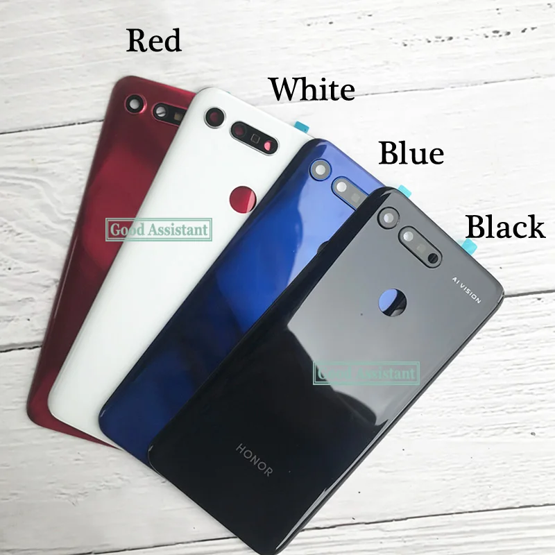 Оригинальный 6 4 дюймовый новый для Huawei Honor V20 / View 20 Стеклянная Крышка батарейного
