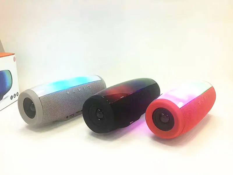Красный Беспроводная Bluetooth колонка, водонепроницаемая колонка, Громкая колонка, портативный наружный басовый сабвуфер, звуковая коробка с FM для телефона - Цвет: Красный