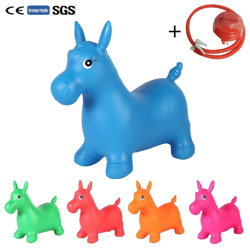 

Thickened Baby Toys Inflatable Jumping Bouncing Horse Bouncer Seat Horse Toy Bouncy Kids Rocking Ride on Horse