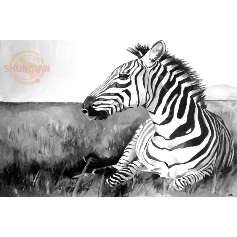 Новинка Обувь для прогулок на постер с зеброй из сатина печати плакатов ткань